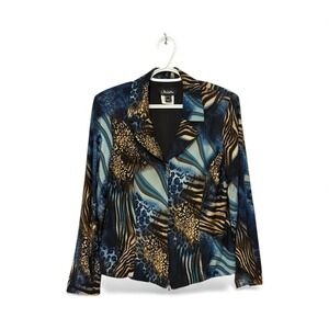 Nueva Womens Animal Print Jacket size 12